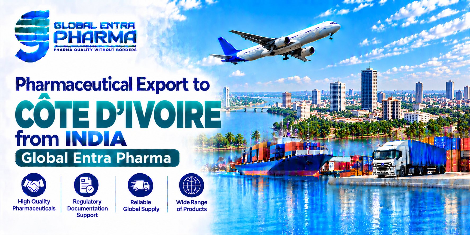 Pharmaceutical Export to Côte d’Ivoire from India